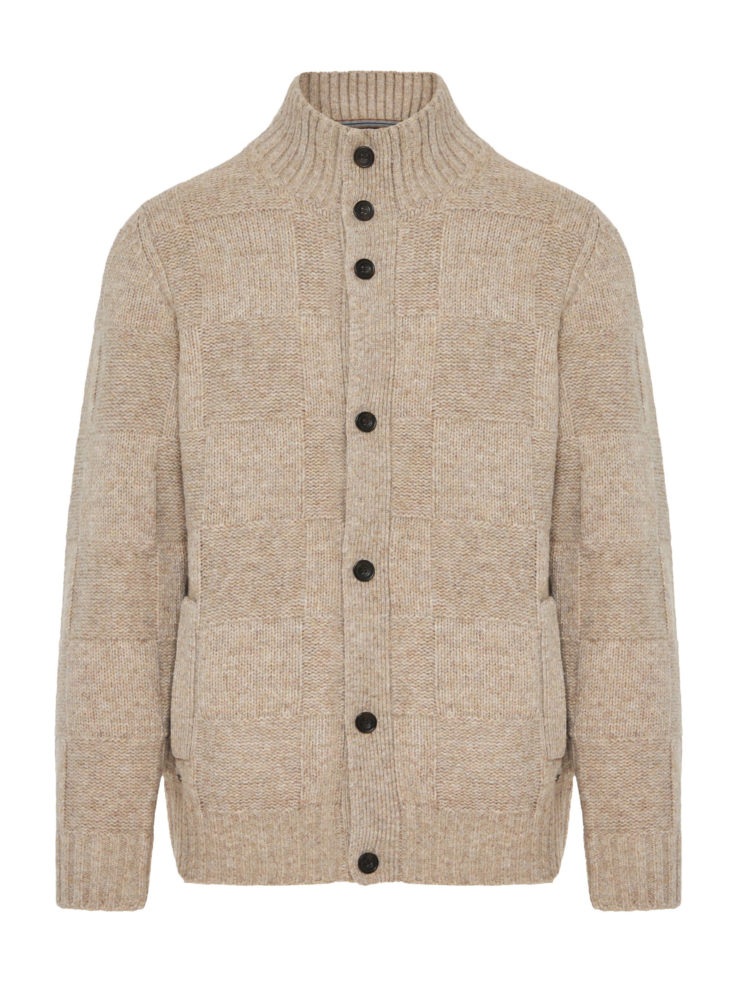 Funky Buddha - Cárdigan en beige: frente