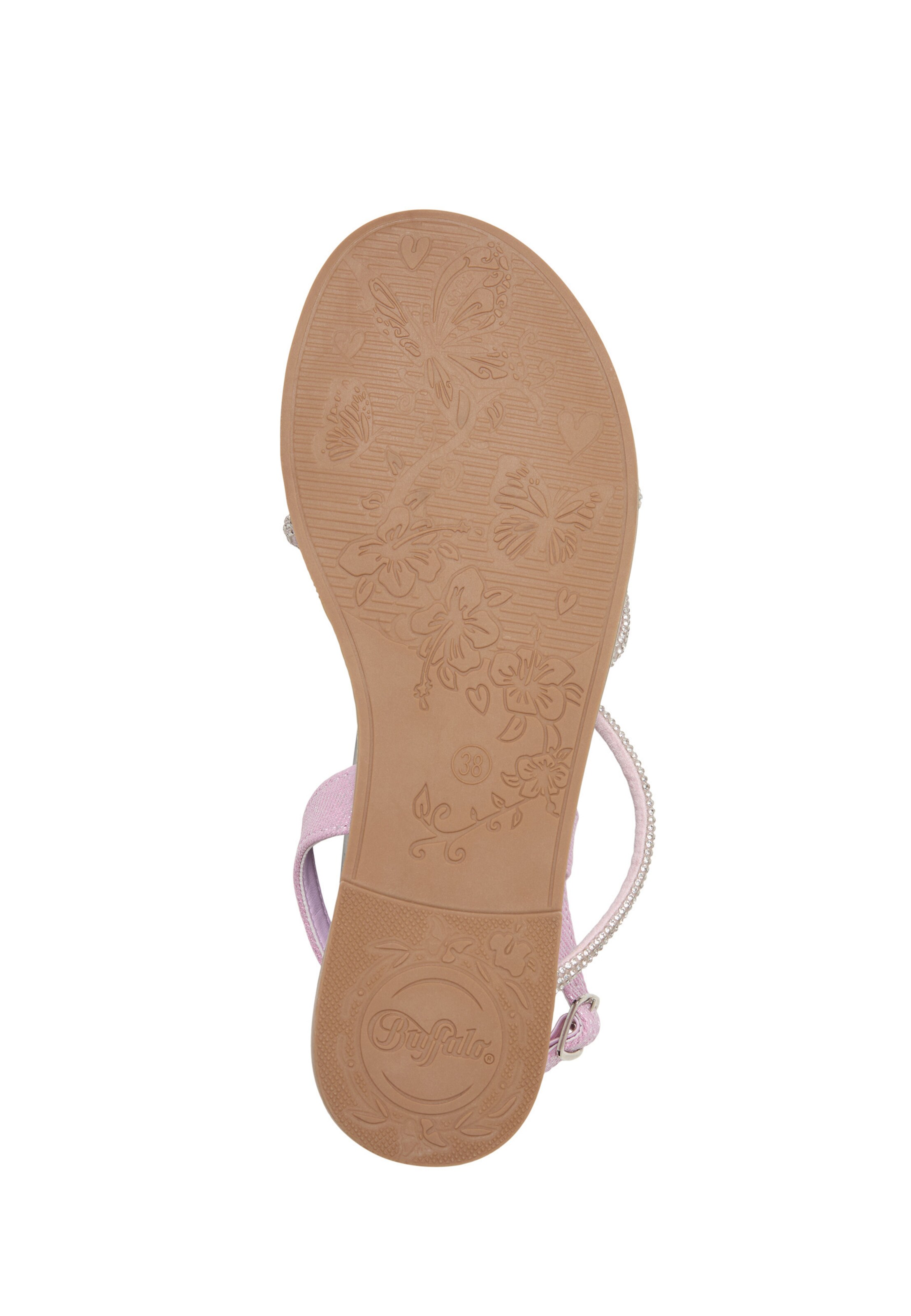 BUFFALO Páskové sandály 'Kira' – pink