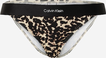 juoda Calvin Klein Swimwear Bikinio kelnaitės: priekis