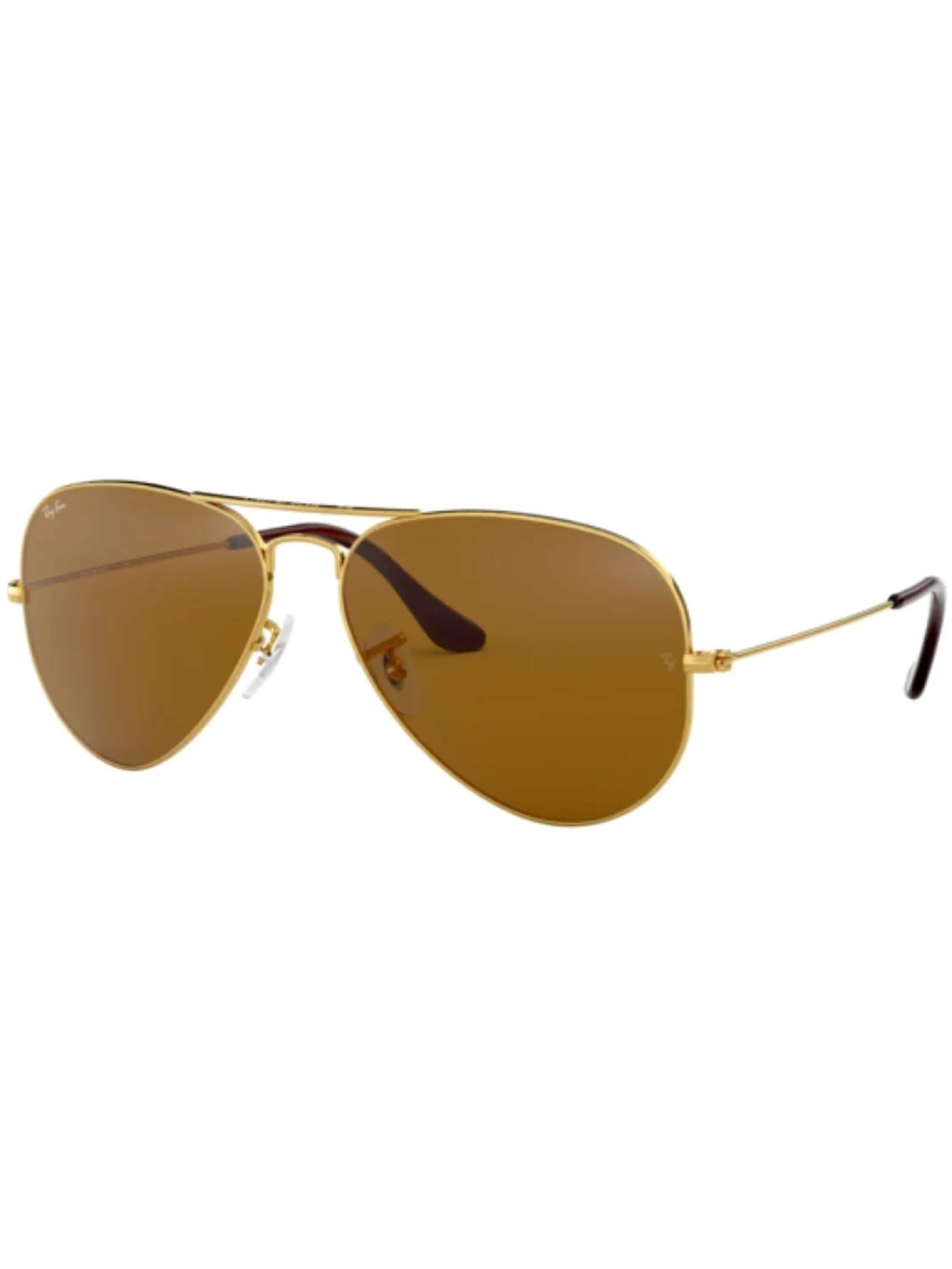 Ray-Ban Zonnebril 'Aviator RB3025' in Bruin: voorkant