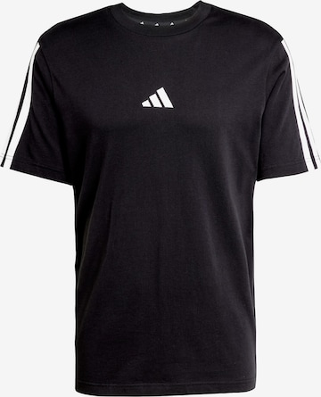 ADIDAS SPORTSWEAR Функциональная футболка 'Essentials 3' в Черный: спереди