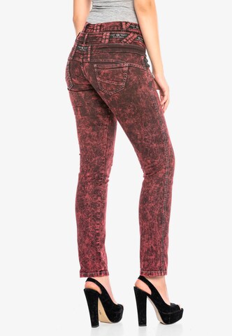 CIPO & BAXX Slimfit Jeans in Rood
