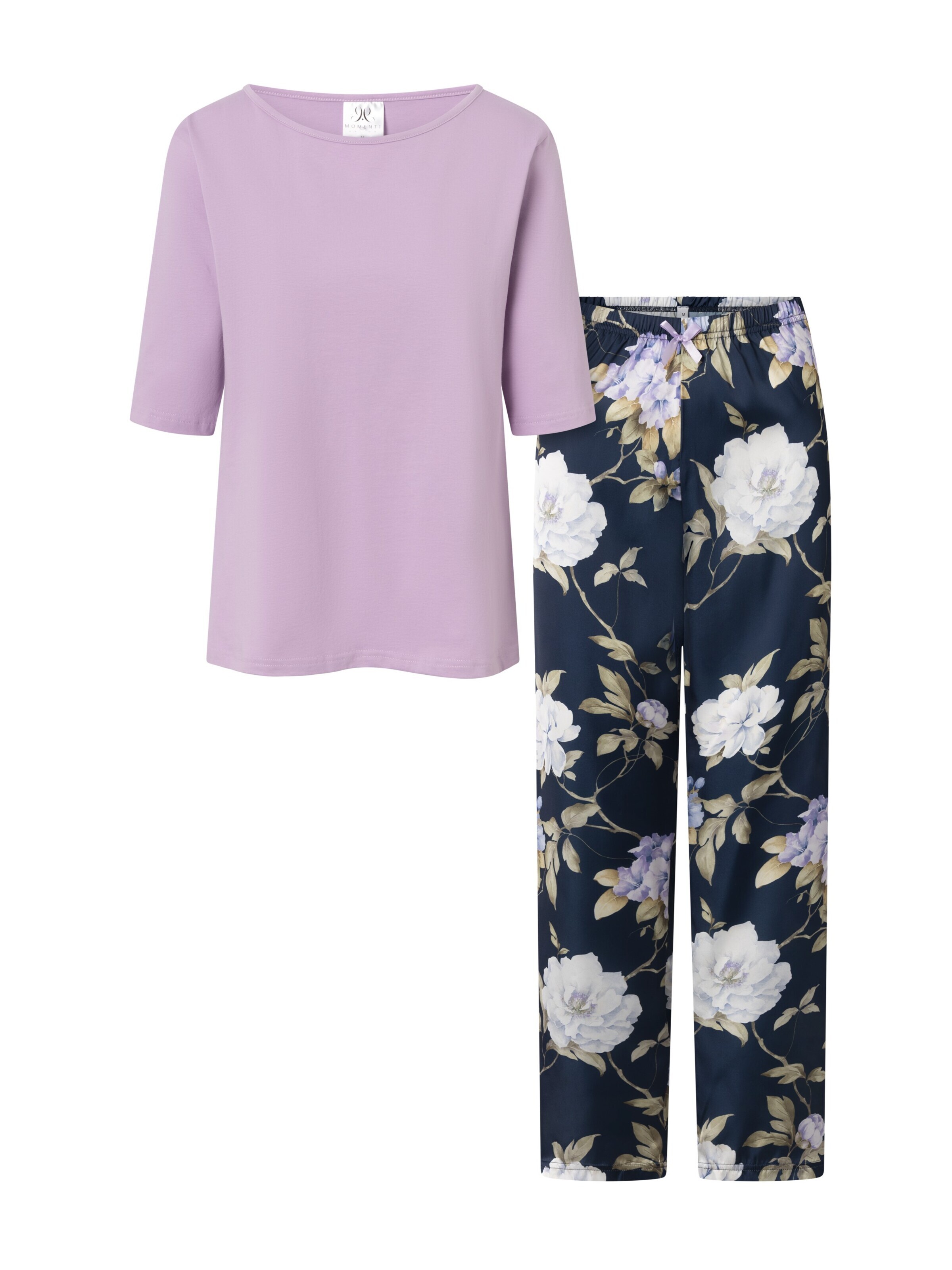 Momenti Per Me Pyjama 'Always Win'‌‌‌‌‌‌‌‌ in Blau: Vorderseite