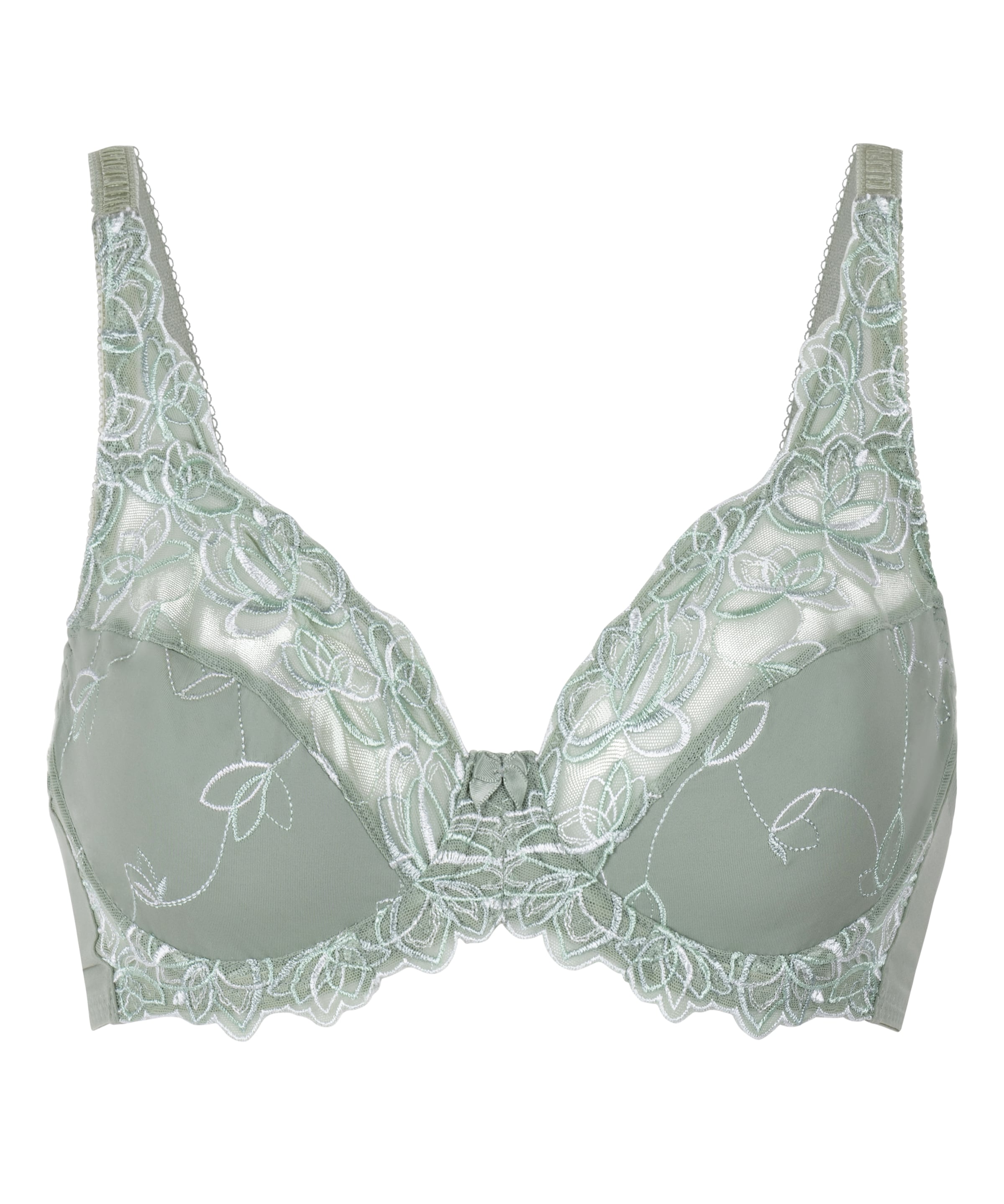 Hunkemöller T-shirt Bra 'Diva' in Green: front