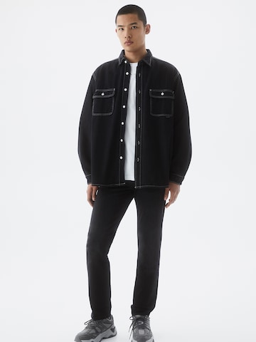 Regular Jeans de la Pull&Bear pe negru