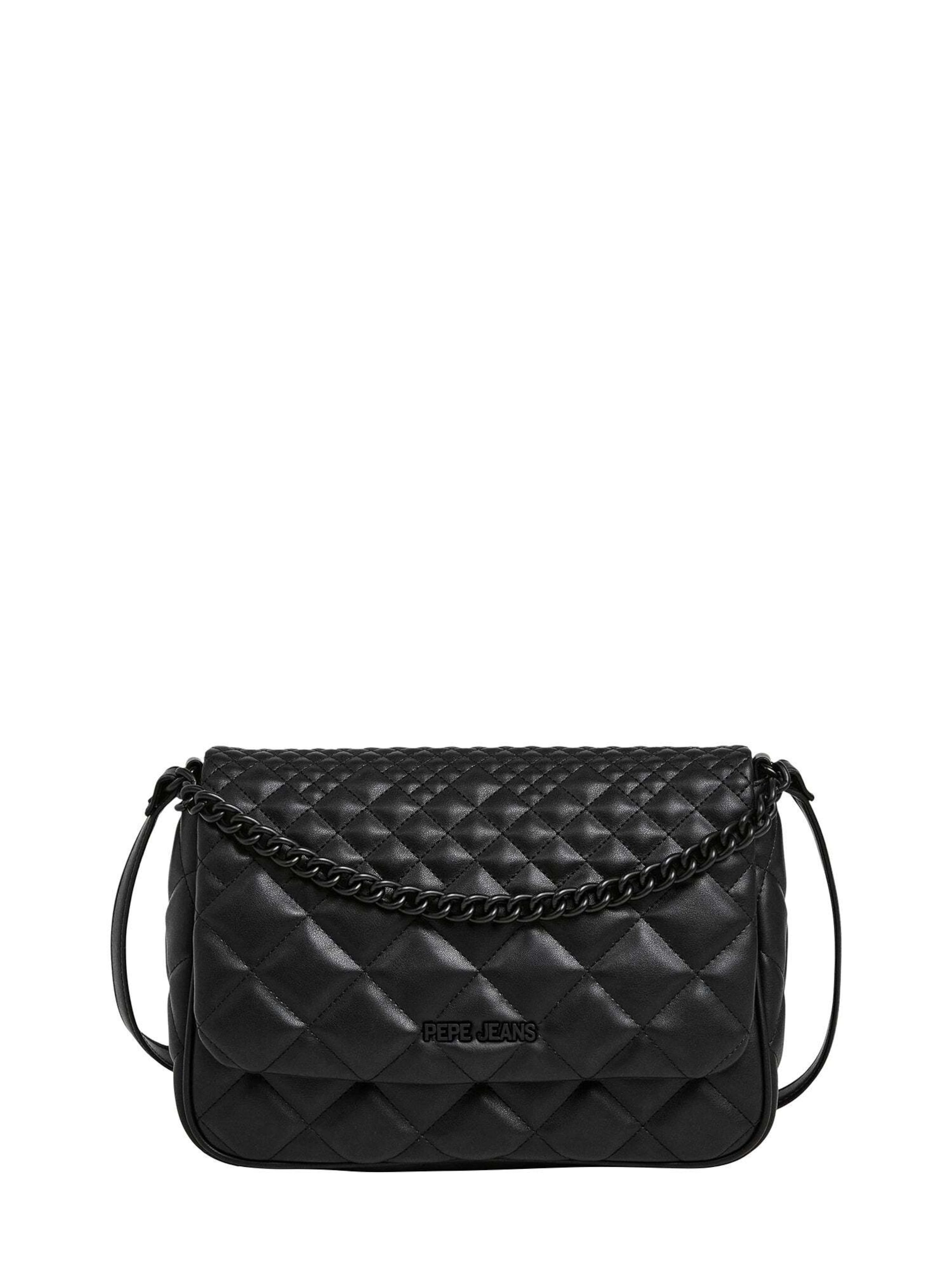 Pepe Jeans Handtasche in Schwarz: Vorderseite