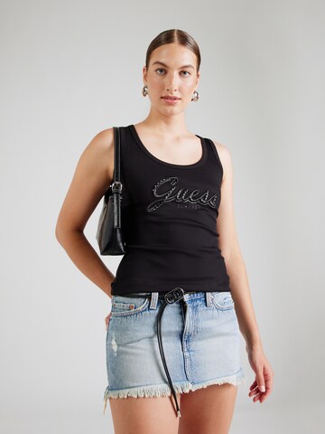 Top 'RAISSA' de la GUESS pe negru: față
