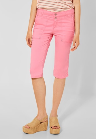 STREET ONE Slim fit Pants 'Yulius' in Pink: front