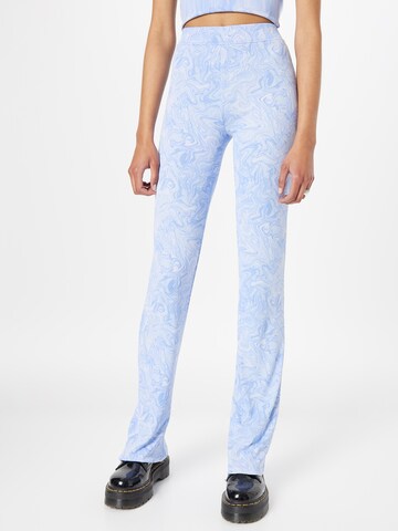 Envii Flared Broek 'MARGAUX' in Blauw: voorkant