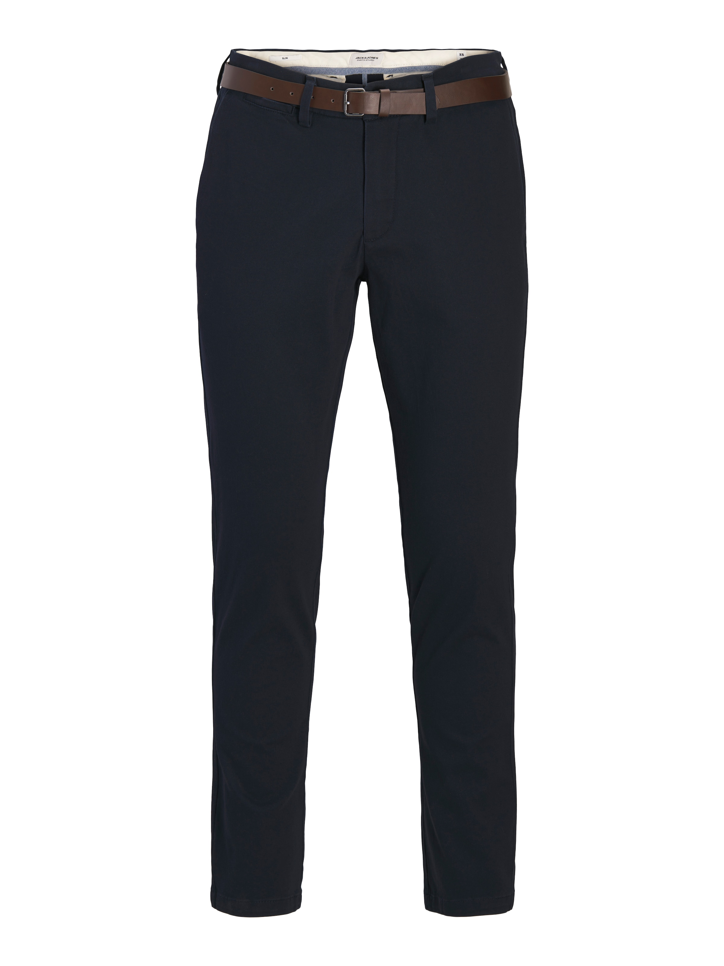 JACK & JONES Chino Pants in Dark blue / Dark brown, Item view