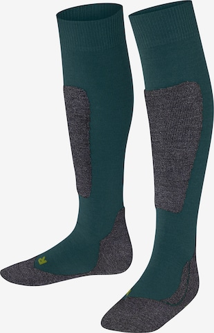 FALKE Socken 'Active Ski' in Grün: Vorderseite