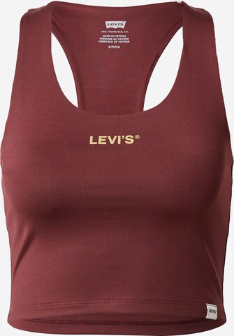 LEVI'S ® Τοπ 'Graphic Racer Half Tank' σε κόκκινο: μπροστά