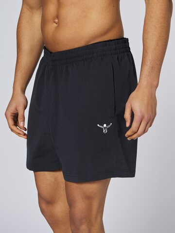 CHIEMSEE Athletic Swim Trunks in Black
