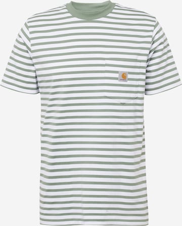 Tricou de la Carhartt WIP pe verde: față