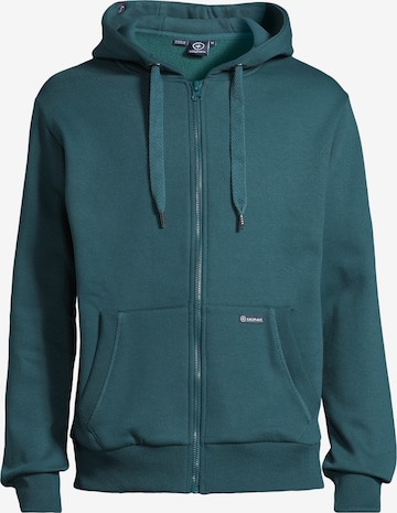 salzhaut Sweatvest 'BREKER' in Blauw: voorkant