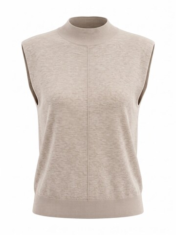 ARACH&CLOZ Sweater 'Pullunder Damen Pullover Wollmischung Rundhalspullover Strickpullover' in Beige: front