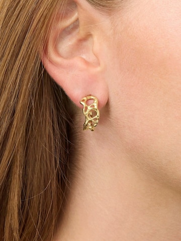 Orecchini 'Space' di Jane Kønig in oro: frontale