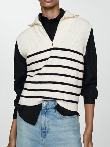 Pull-over 'RIZON' MANGO en blanc : devant