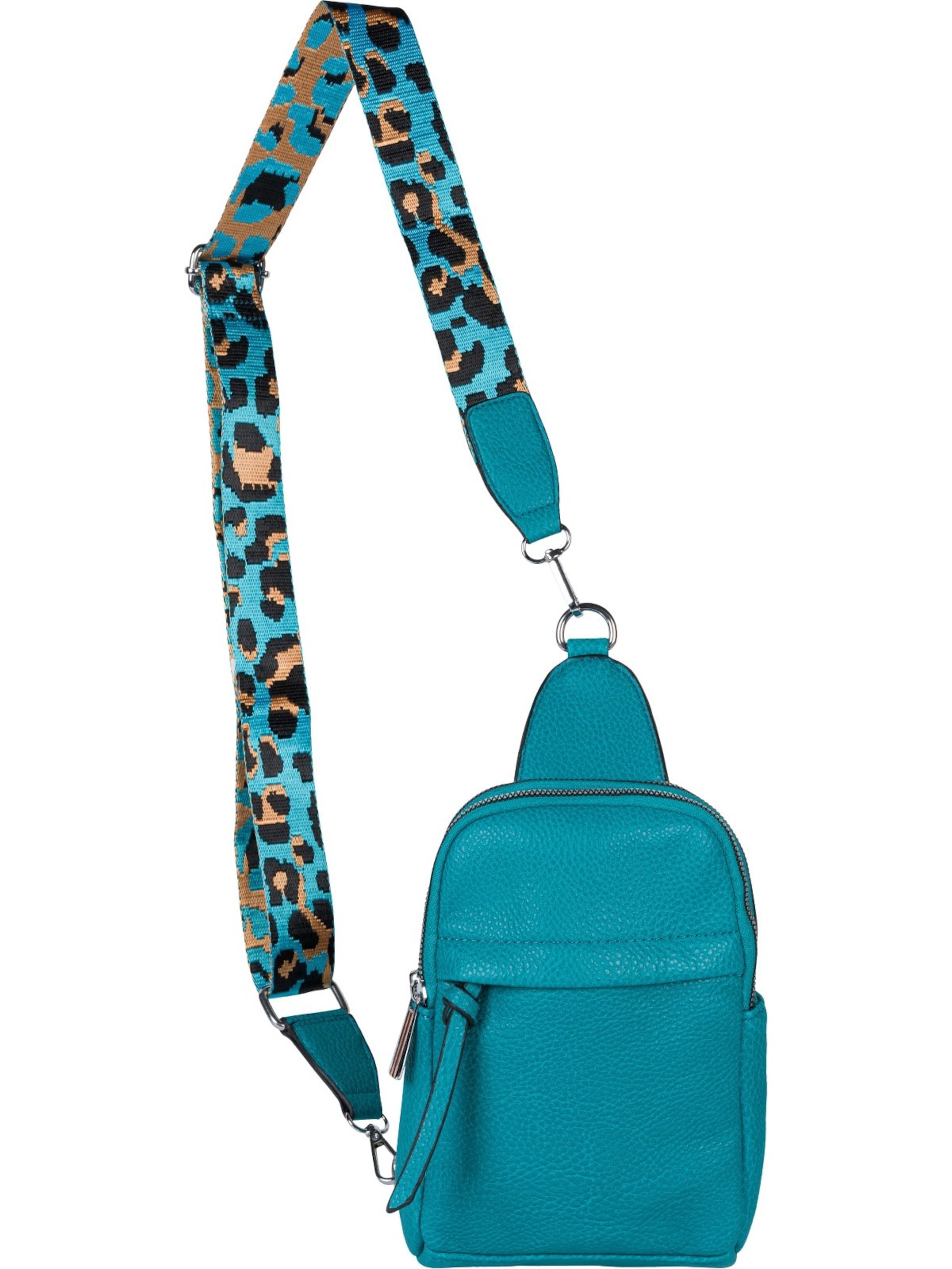 styleBREAKER Umhängetasche 'One Shoulder Rucksack Uni'‌‌ in Blau: Vorderseite