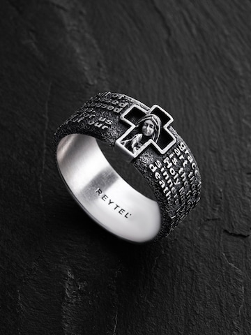 REYTEL Ring 'PRAYER TO HAIL M'‌‌ in Silber