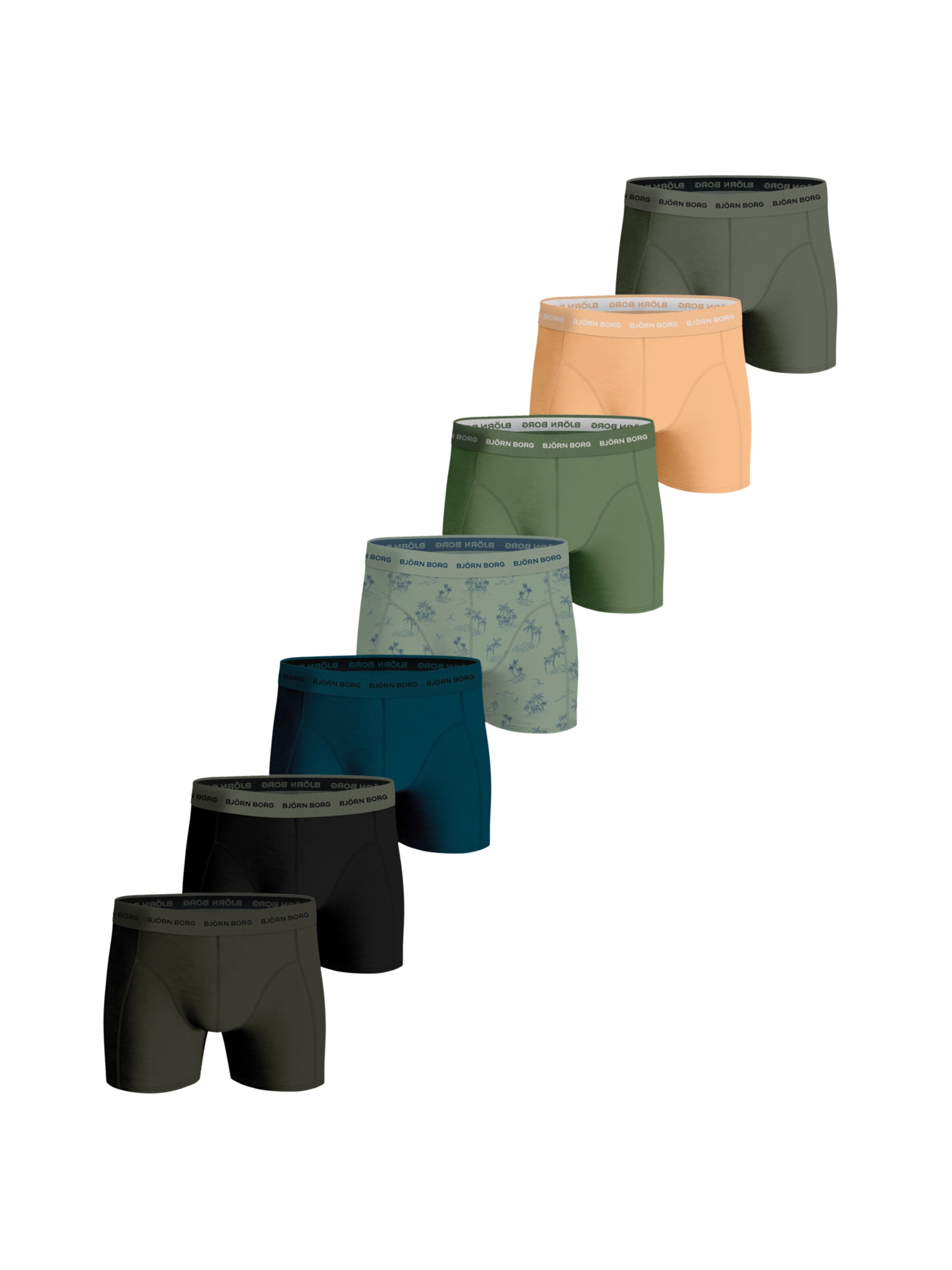 BJÖRN BORG - Cueca desportiva ' Cotton Stretch Boxer ' em mistura de cores: frente