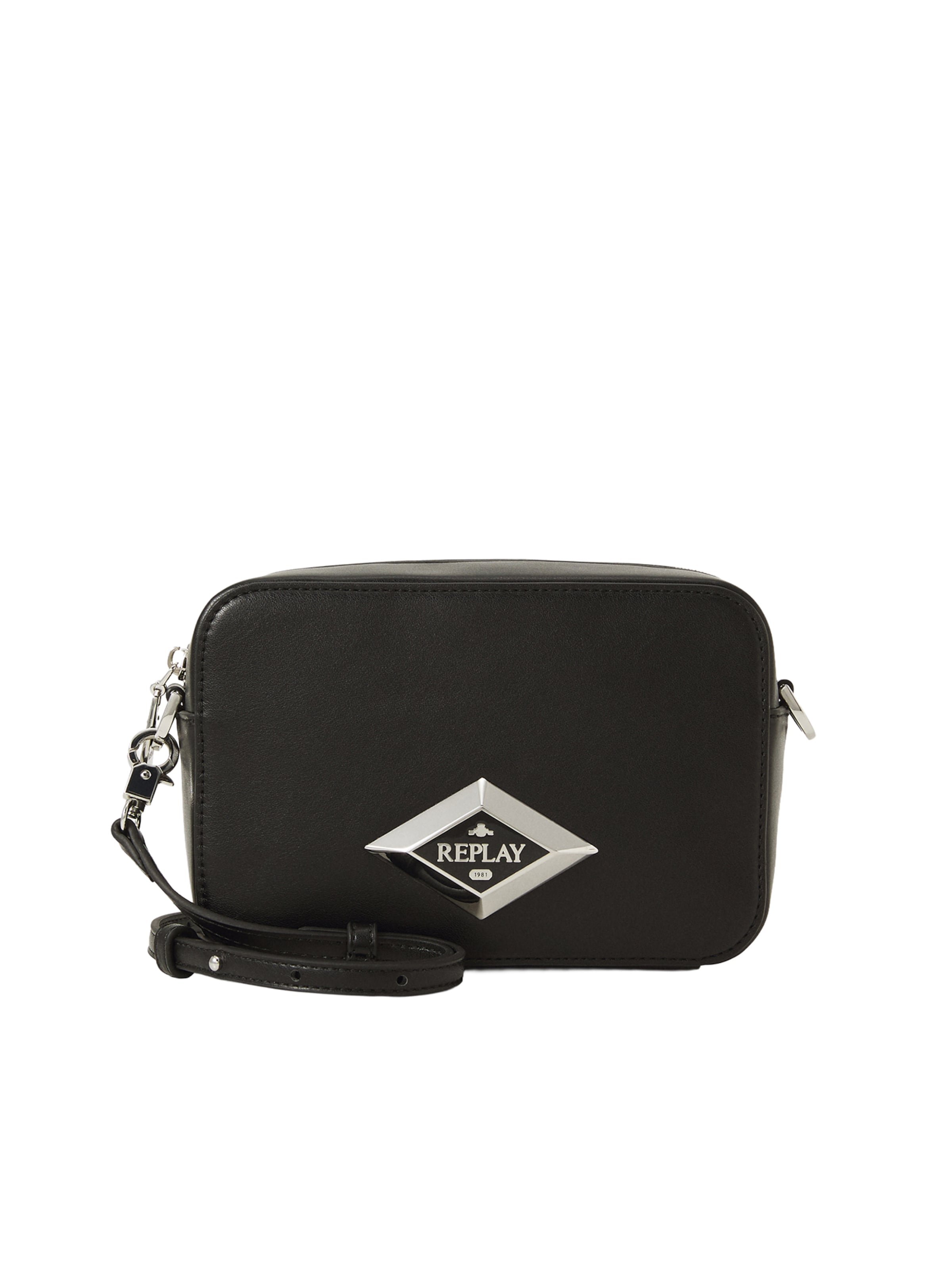 REPLAY Õlakott, värv must: eest vaates