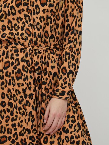 VILA Shirt Dress 'VIPaya' in Brown