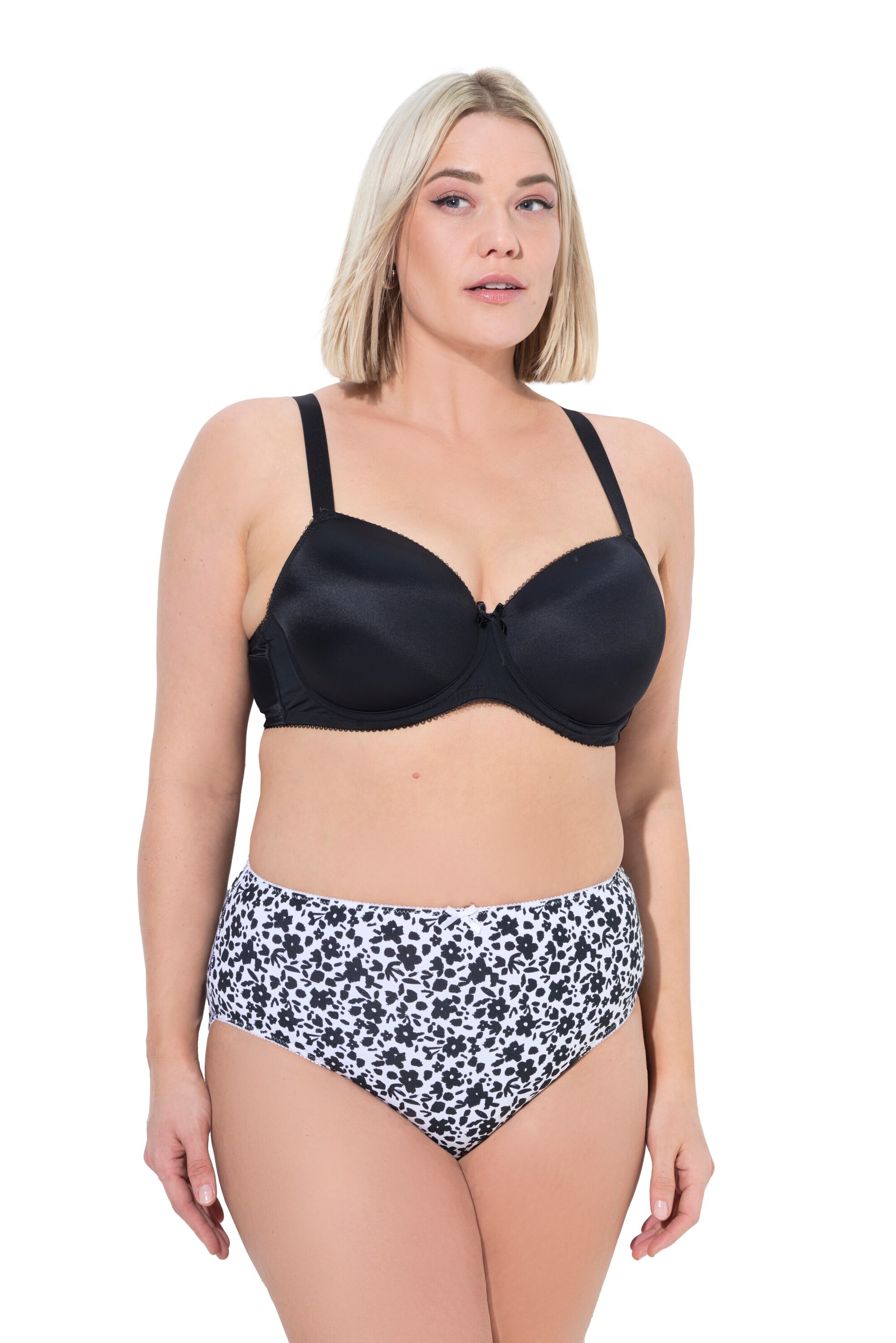 Slip de la Ulla Popken pe negru: față