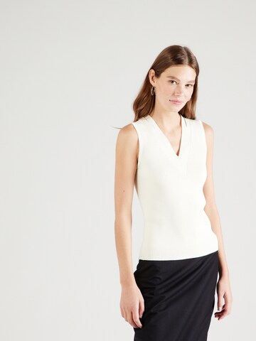 Pull-over 'Fality' BOSS en blanc : devant