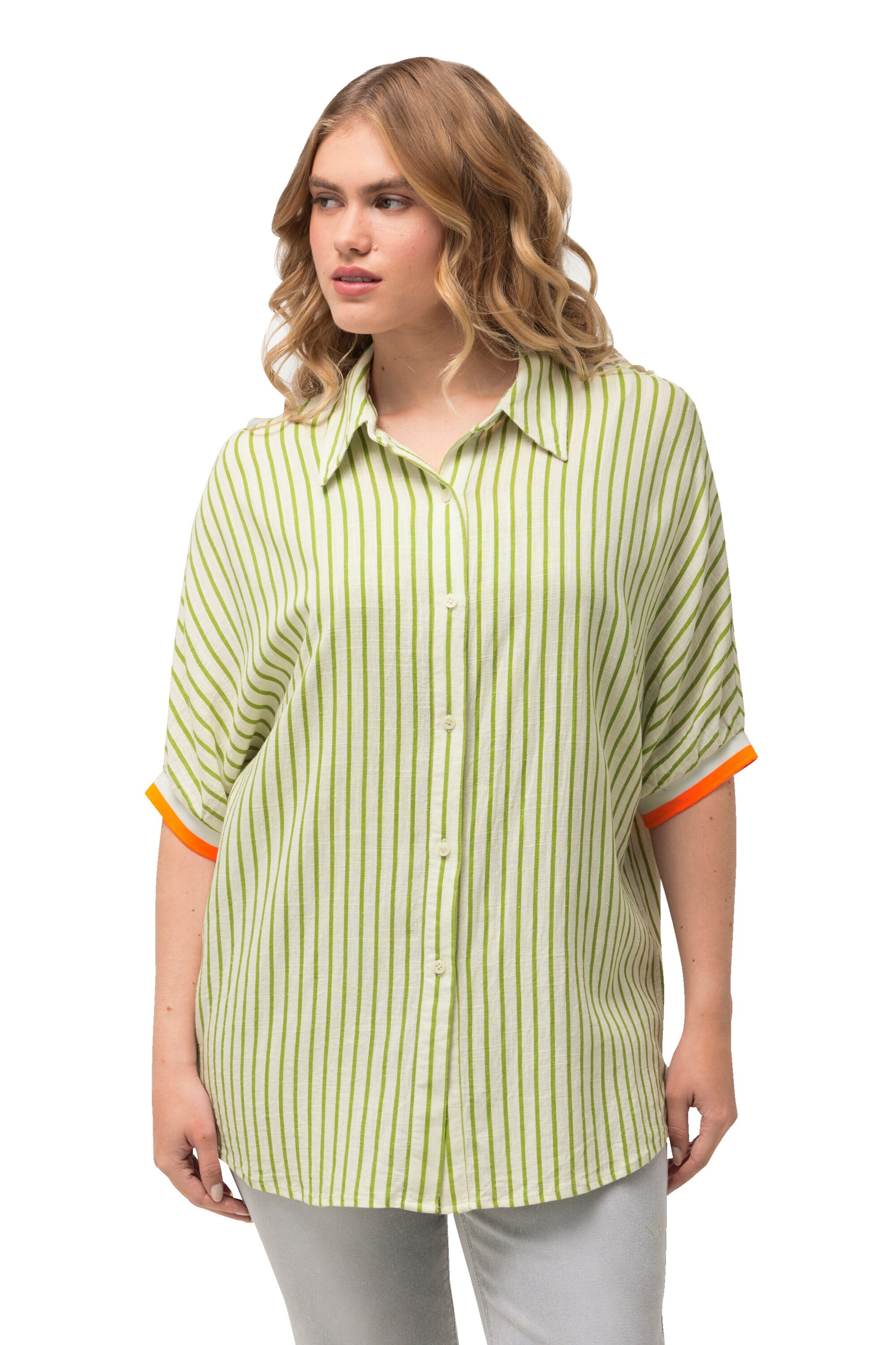 Ulla Popken Bluse in Grün: Vorderseite