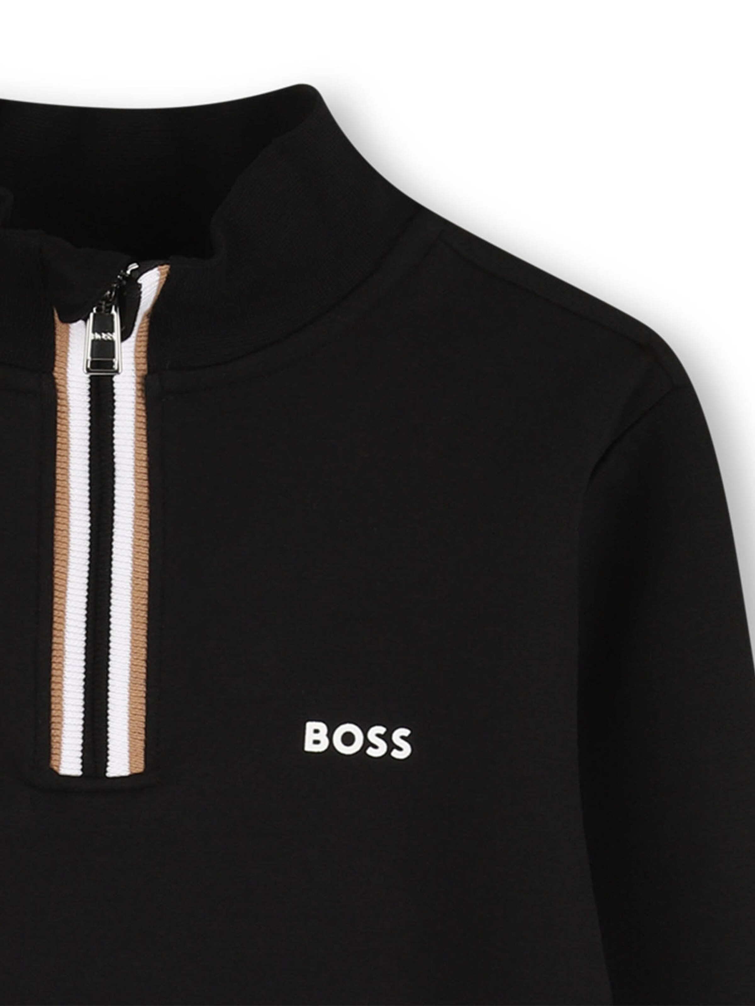 juoda BOSS Megztinis be užsegimo
