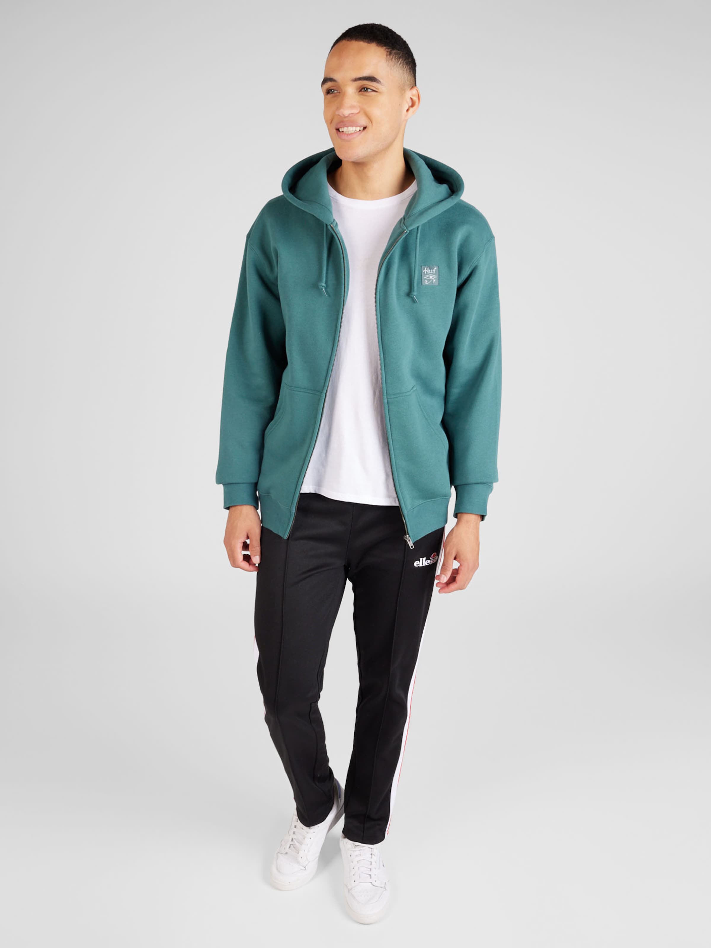 Veste de survetement HORUS HUF en Jade Vert Pastel ABOUT YOU