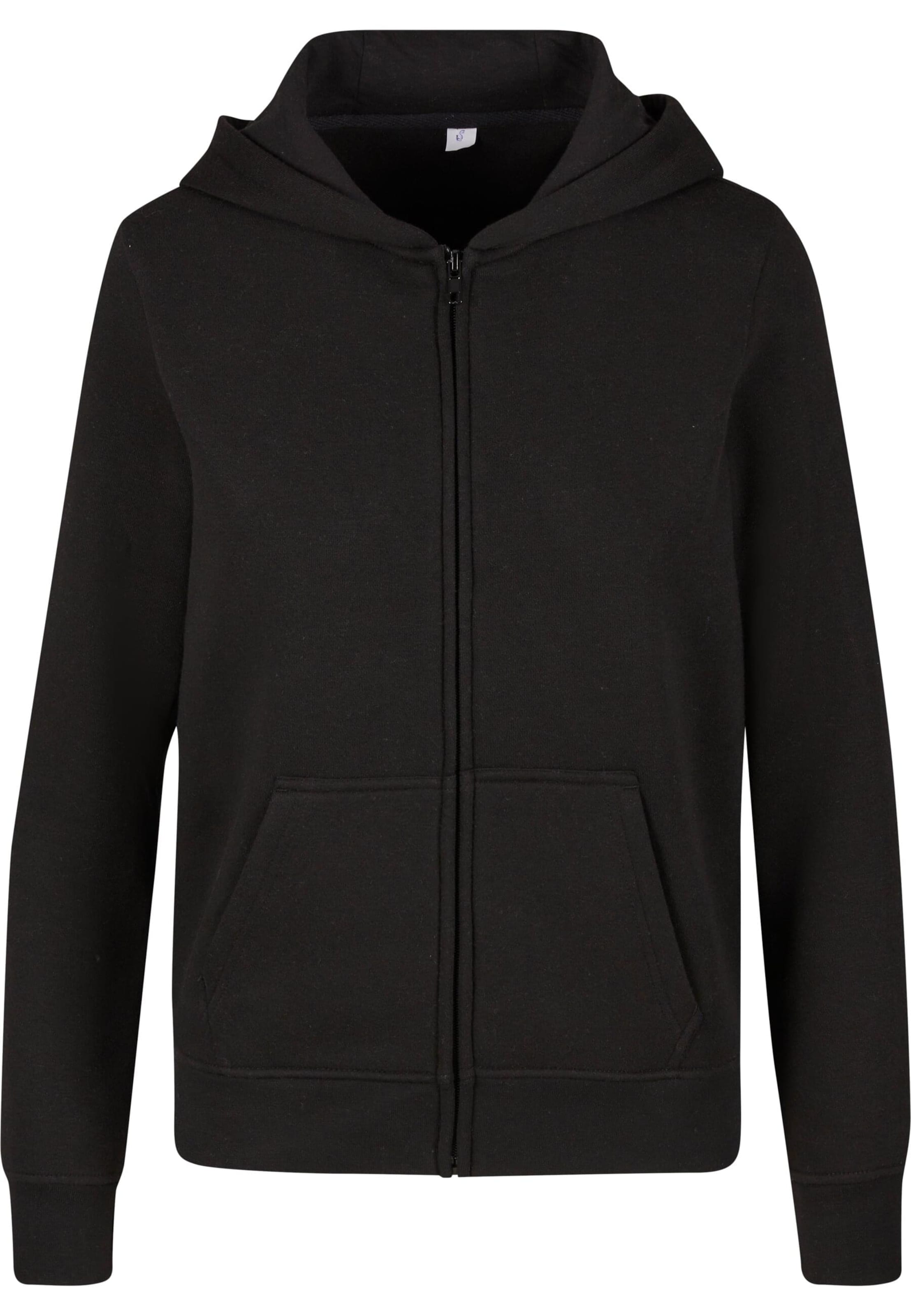 Urban Classics Ζακέτα φούτερ 'Essential' σε μαύρο: μπροστά