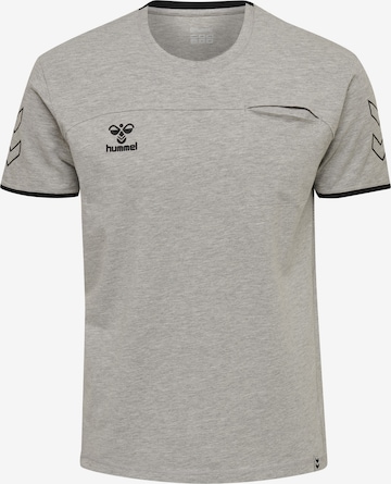 T-Shirt fonctionnel Hummel en gris : devant