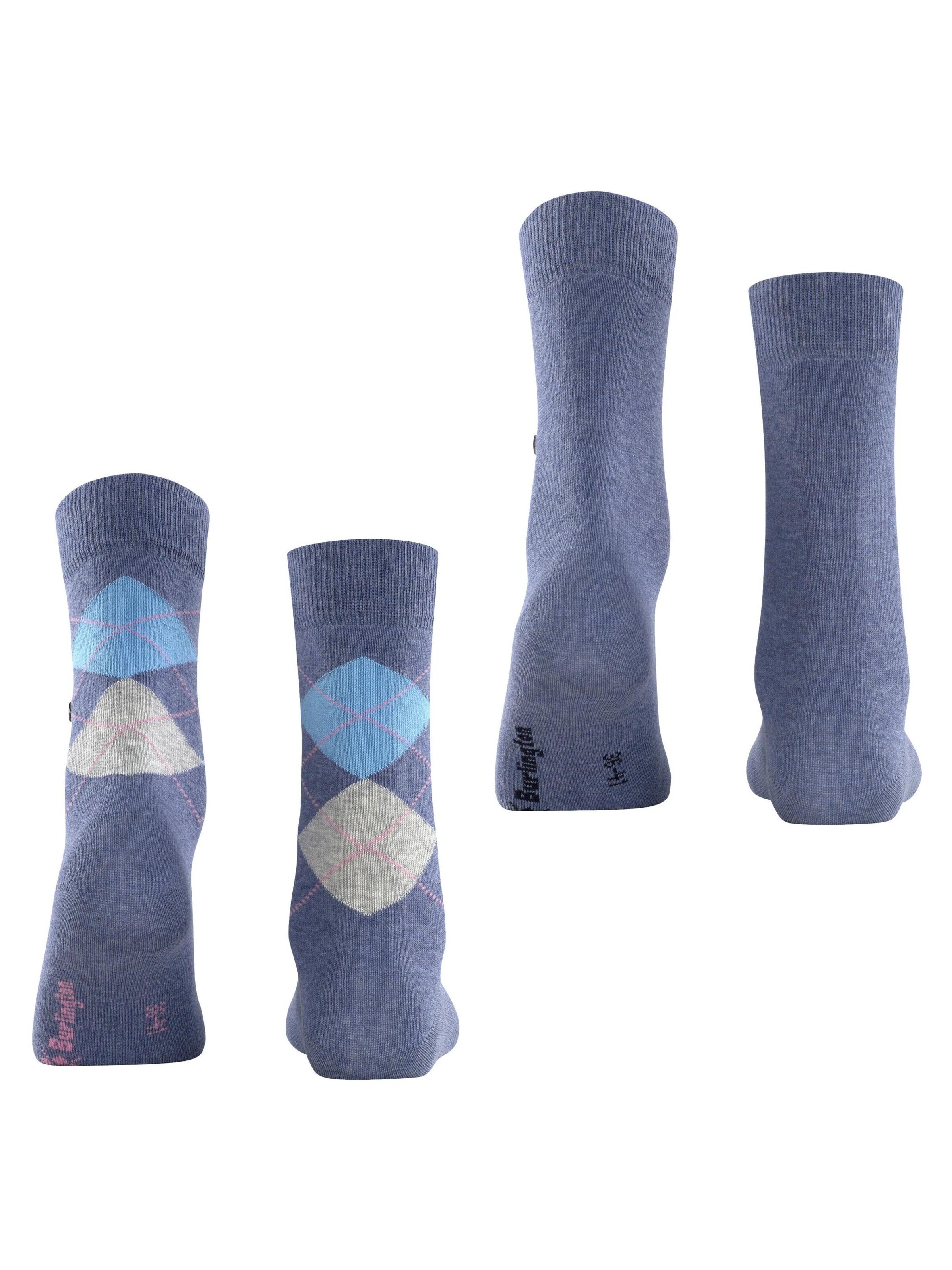 BURLINGTON Socks 'Everyday Mix 2-Pack' in Blue