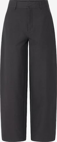 Pulz Wide Leg Bukser i brun: forside