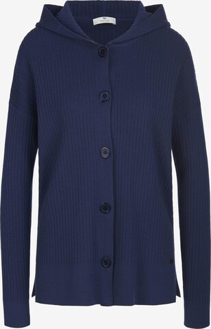 Peter Hahn Knit Cardigan in Blue: front