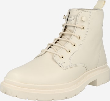 LEVI'S Lace-Up Ankle Boots in Beige: front
