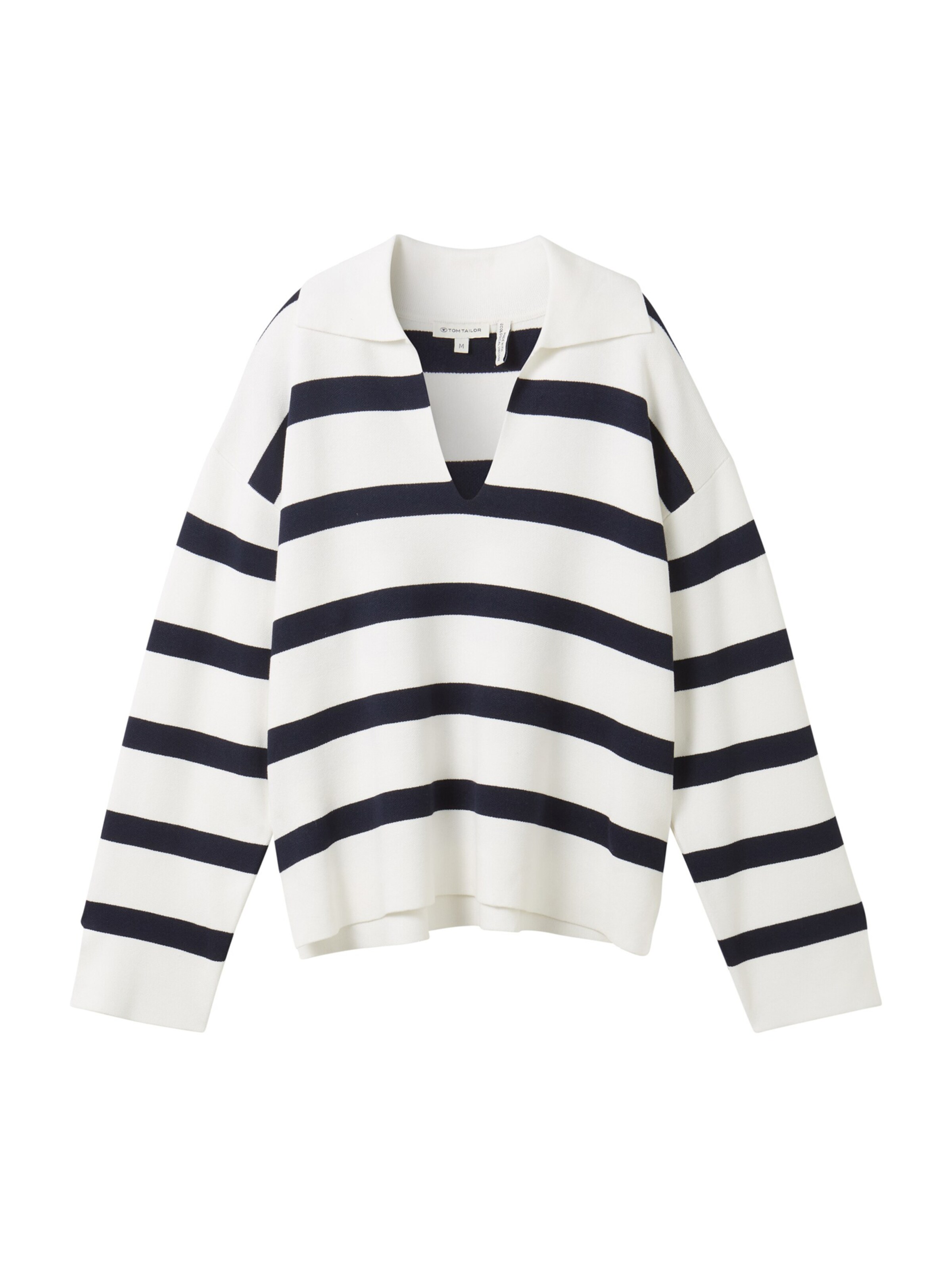 TOM TAILOR Sweater in White: front