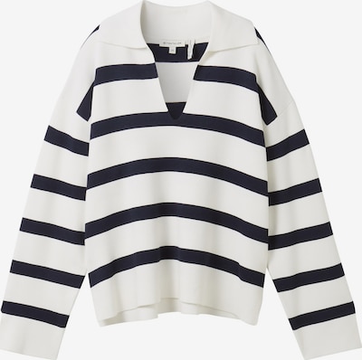 TOM TAILOR Pullover in navy / offwhite, Produktansicht