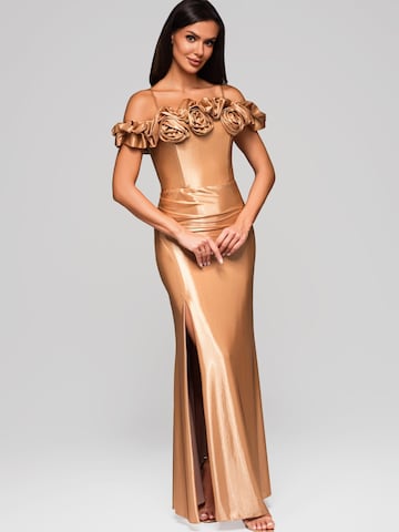 Ombre Abendkleid in Gold