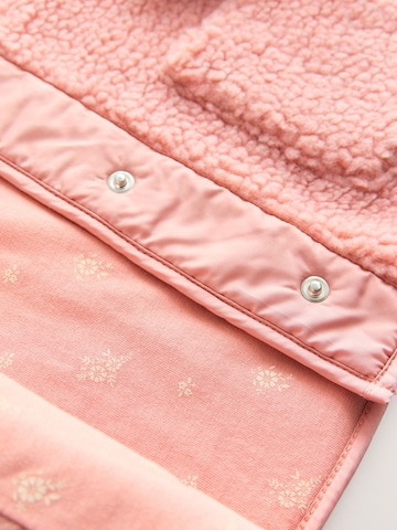 Next - Casaco de velo 'Popper' em rosa