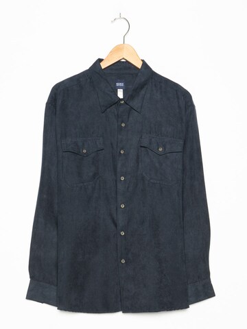 Basic Editions Button Up Shirt in XL in Blue: front