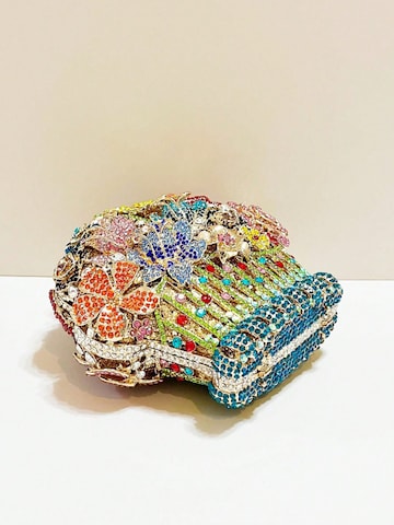 Tomshop24-7 Clutch 'Blumen-Korb' in Gold