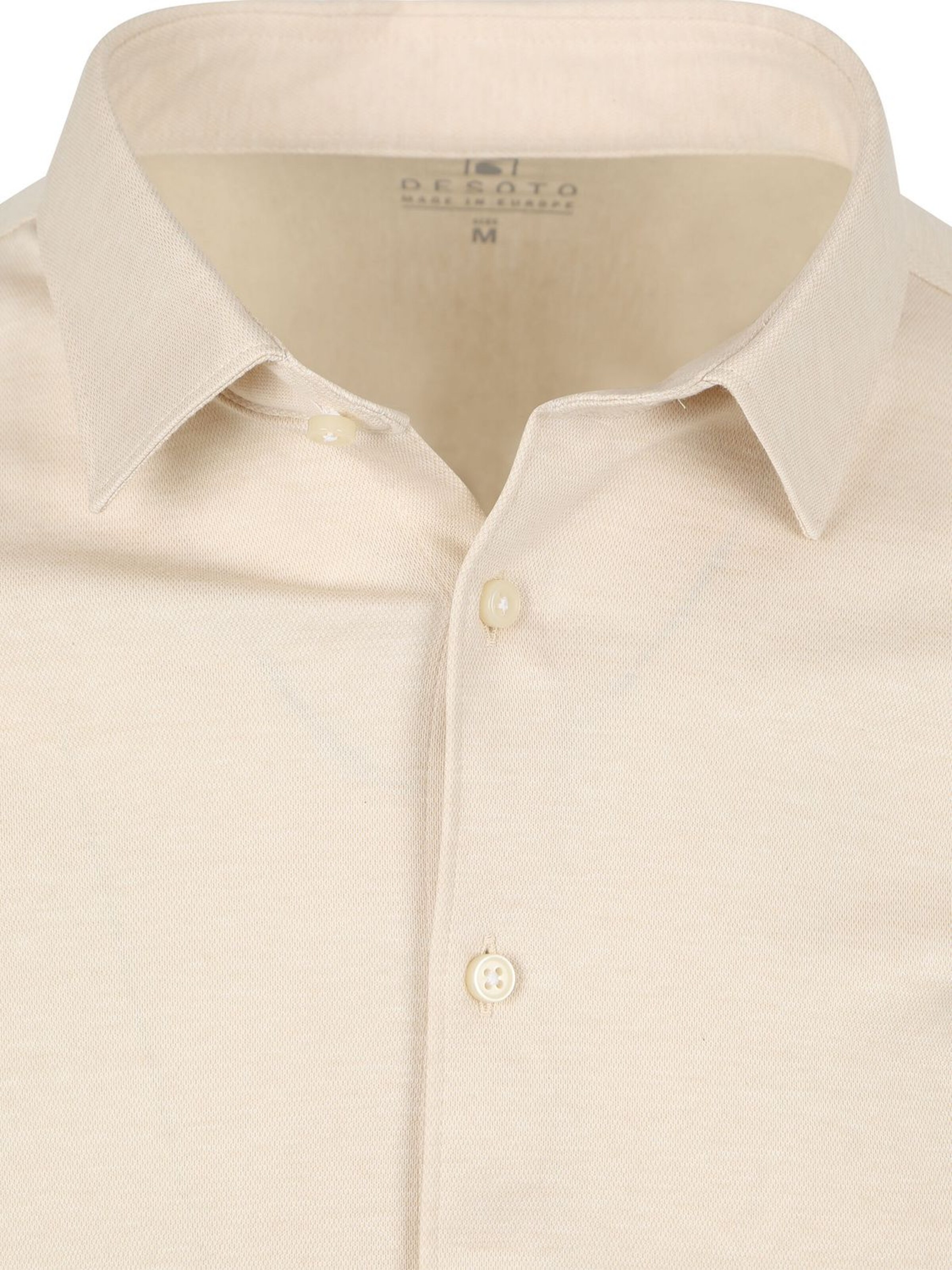 DESOTO Slim fit Button Up Shirt in Beige