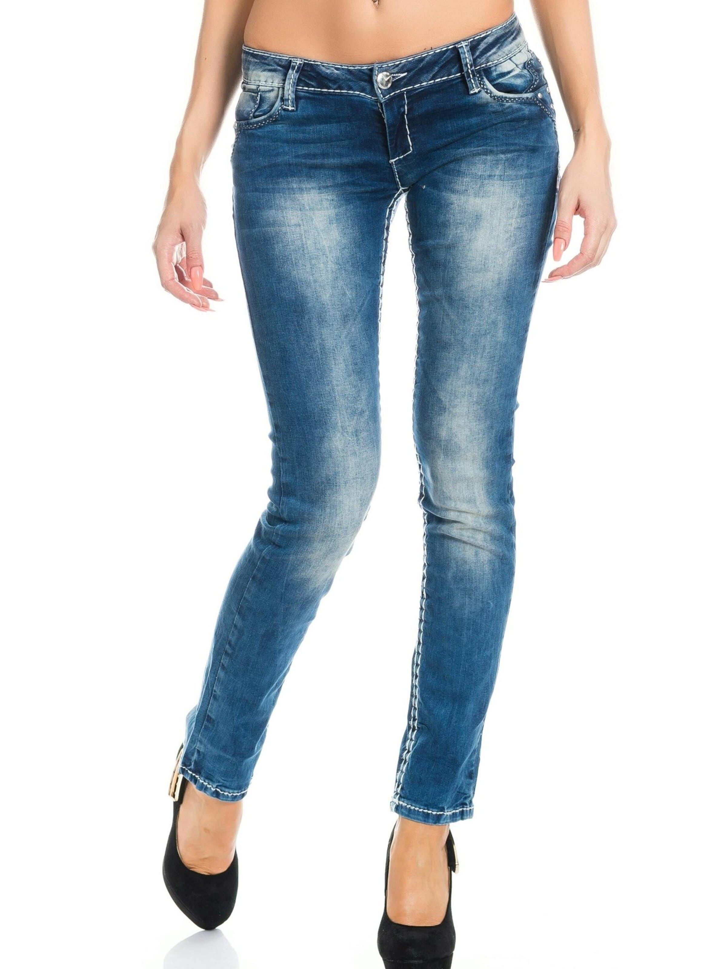 CIPO & BAXX Skinny Jeans 'BJ639' in Blue: front