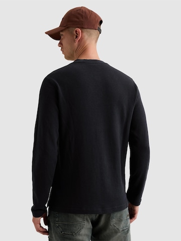 PME Legend Regular fit Skjorta 'Henley T-shirt with long sleeves and garment-dye wash' i blå