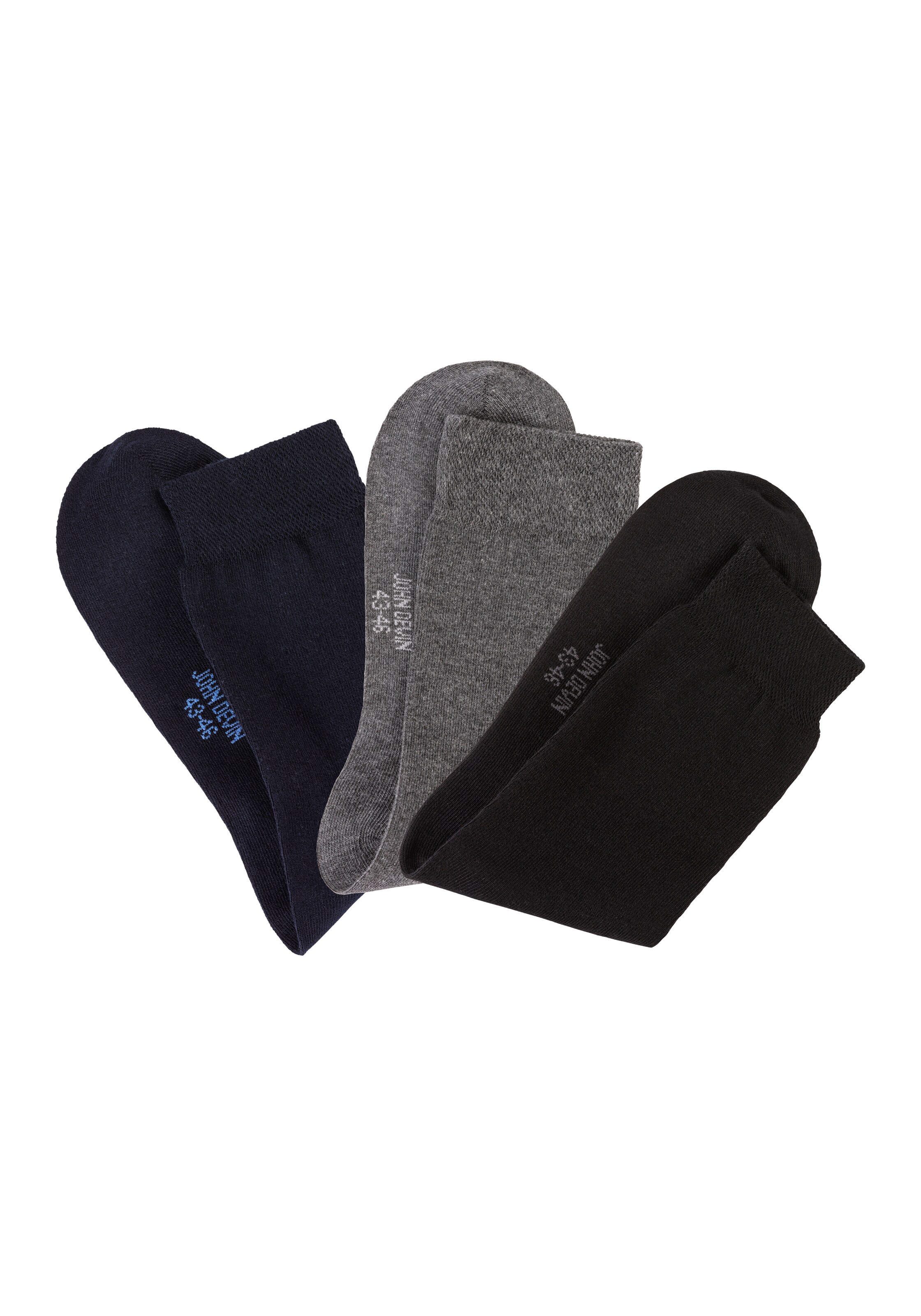 JOHN DEVIN Socken in Blau: Vorderseite