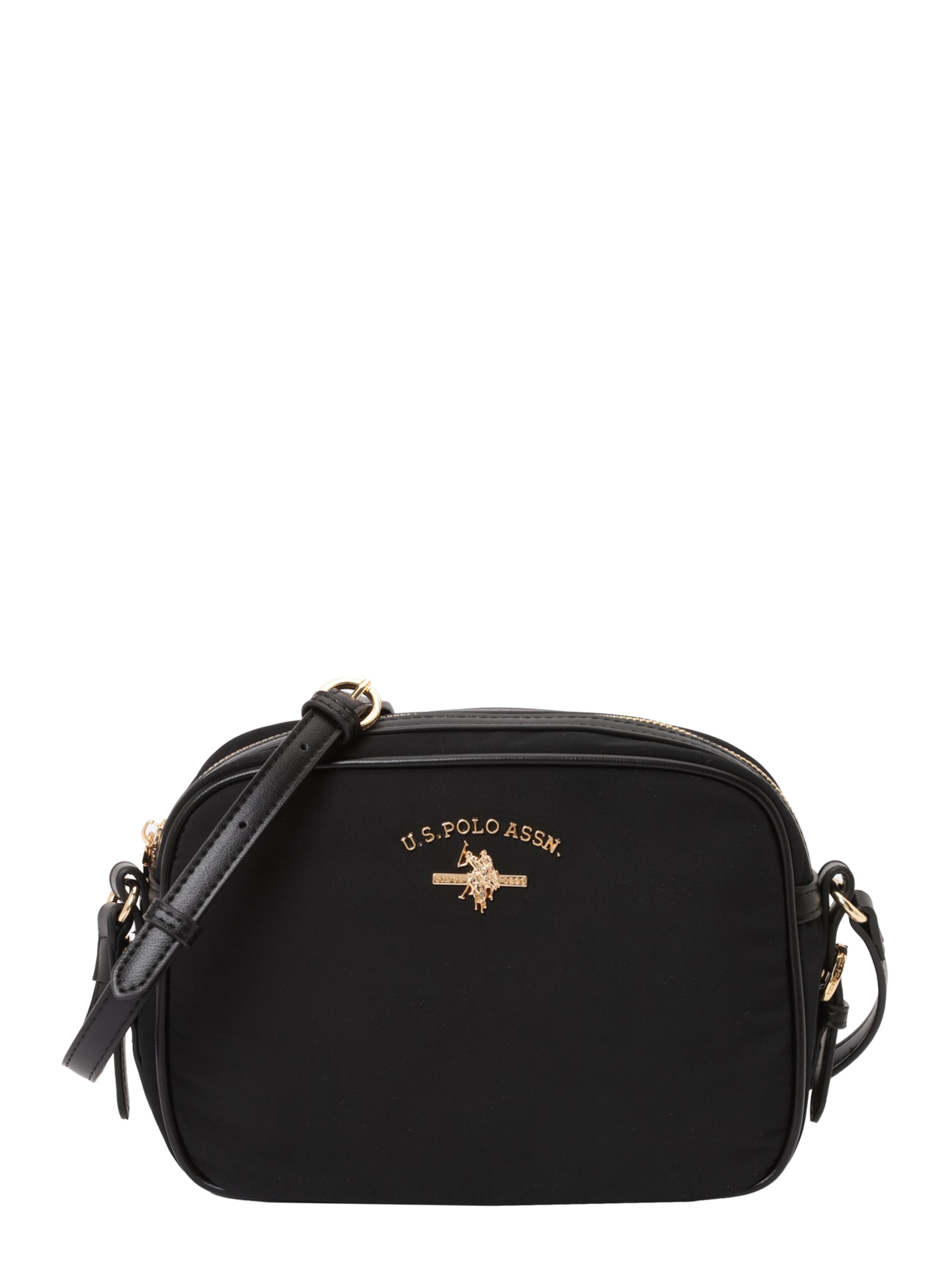 U.S. POLO ASSN. Skuldertaske i sort: forside