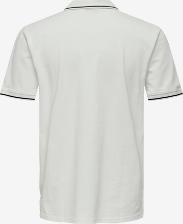 Only & Sons T-shirt 'Fletcher' i vit